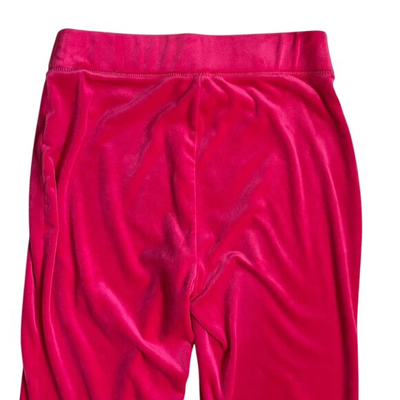 Juicy Couture Pink Velour Pull-On Pants Rhinestone Logo Size Small - Picture 5 of 10